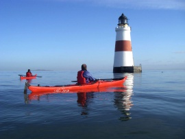 Oxcars lighthouse, kayaking in the Firth of Forth